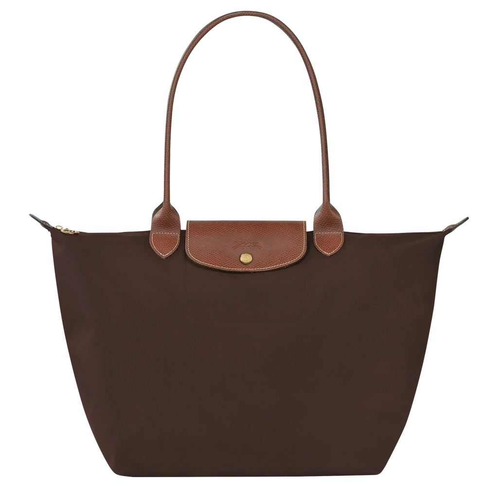 Bolso grande Le Pliage, color ébano